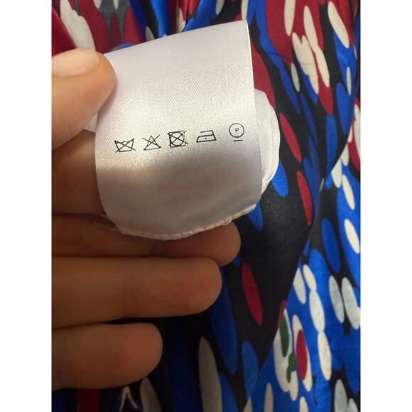 Talbot Runhof Long Sleeve Silk Maxi Shirt Dress Sz. 12 - Picture 8 of 9